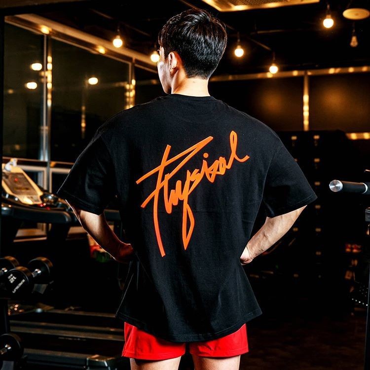 Pure Cotton Half-sleeved Loose Casual Fitness T-shirt Men